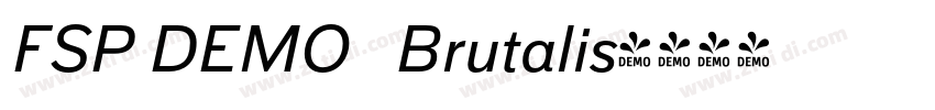 FSP DEMO   Brutalis字体转换